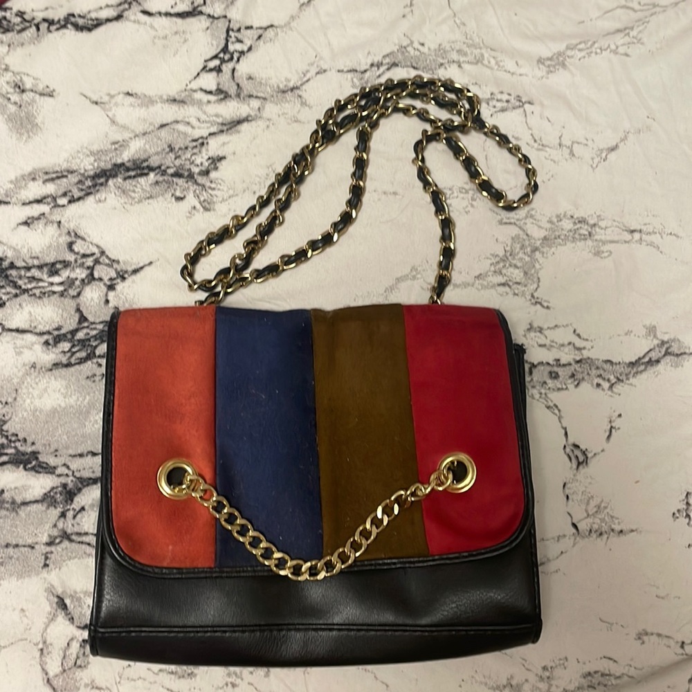 Multicolored shoulder bag
